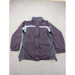 Columbia Jacket Womens Small Purple Gray Core Interchange Outdoors Coat Parka